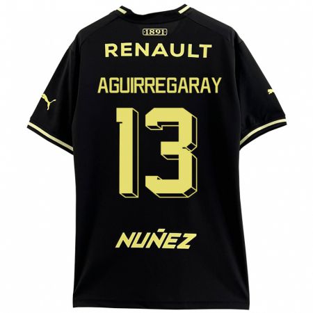 Kandiny Enfant Maillot Matías Aguirregaray #13 Noir Tenues Extérieur 2023/24 T-Shirt