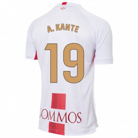 Kandiny Enfant Maillot Abou Kanté #19 Blanc Tenues Extérieur 2023/24 T-Shirt