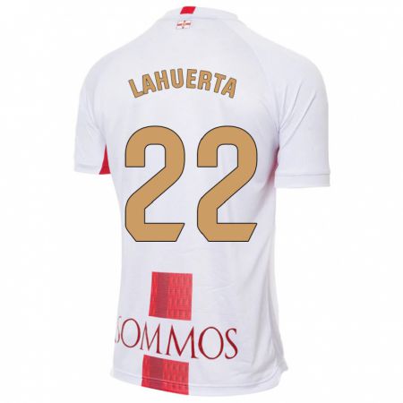 Kandiny Enfant Maillot Gema Lahuerta #22 Blanc Tenues Extérieur 2023/24 T-Shirt