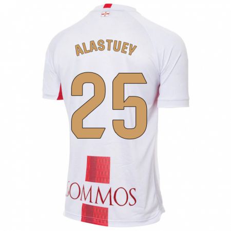 Kandiny Enfant Maillot Martina Alastuey #25 Blanc Tenues Extérieur 2023/24 T-Shirt