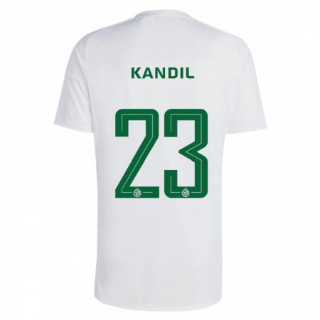 Kandiny Enfant Maillot Maor Kandil #23 Vert Bleu Tenues Extérieur 2023/24 T-Shirt