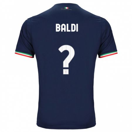 Kandiny Enfant Maillot Mattia Santagostino Baldi #0 Marin Tenues Extérieur 2023/24 T-Shirt