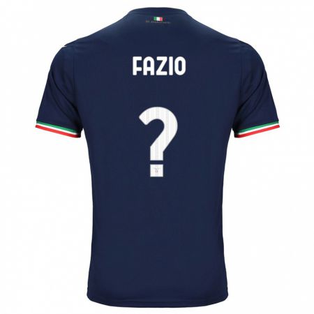 Kandiny Enfant Maillot Francesco Fazio #0 Marin Tenues Extérieur 2023/24 T-Shirt