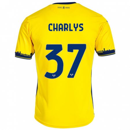 Kandiny Enfant Maillot Charlys #37 Jaune Tenues Extérieur 2023/24 T-Shirt