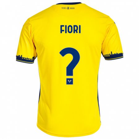 Kandiny Enfant Maillot Nicolas Fiori #0 Jaune Tenues Extérieur 2023/24 T-Shirt