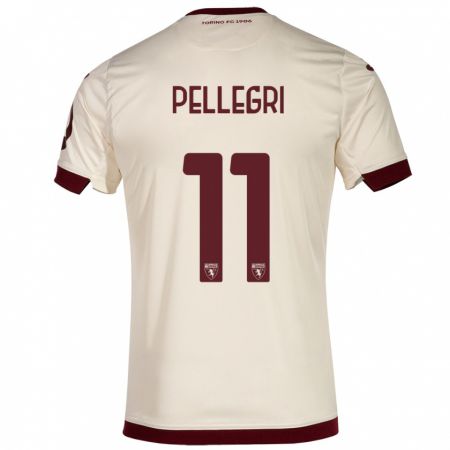 Kandiny Enfant Maillot Pietro Pellegri #11 Champenois Tenues Extérieur 2023/24 T-Shirt