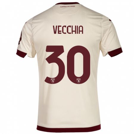 Kandiny Enfant Maillot Marco Dalla Vecchia #30 Champenois Tenues Extérieur 2023/24 T-Shirt