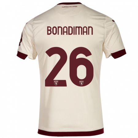 Kandiny Enfant Maillot Matteo Bonadiman #26 Champenois Tenues Extérieur 2023/24 T-Shirt