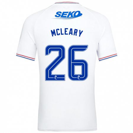 Kandiny Enfant Maillot Jodi Mcleary #26 Blanc Tenues Extérieur 2023/24 T-Shirt