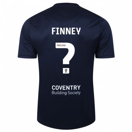 Kandiny Enfant Maillot Charlie Finney #0 Rouge Marine Tenues Extérieur 2023/24 T-Shirt