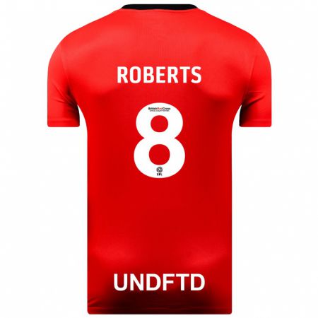 Kandiny Enfant Maillot Tyler Roberts #8 Rouge Tenues Extérieur 2023/24 T-Shirt