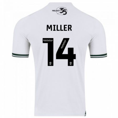 Kandiny Enfant Maillot Mickel Miller #14 Blanc Tenues Extérieur 2023/24 T-Shirt