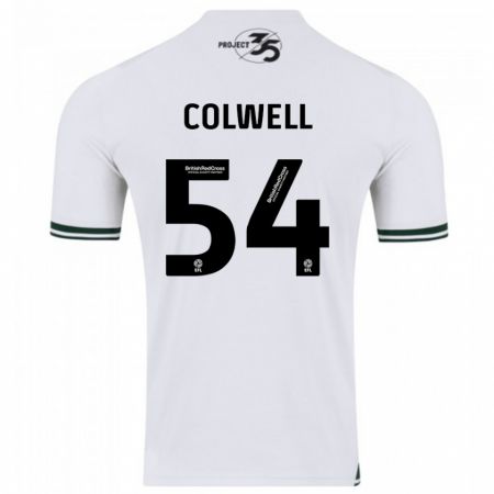 Kandiny Enfant Maillot Lewis Colwell #54 Blanc Tenues Extérieur 2023/24 T-Shirt