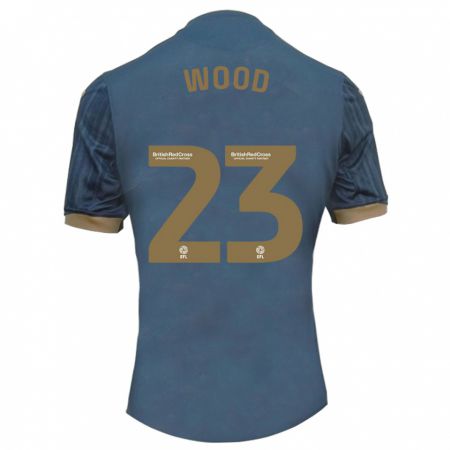 Kandiny Enfant Maillot Nathan Wood #23 Sarcelle Foncée Tenues Extérieur 2023/24 T-Shirt