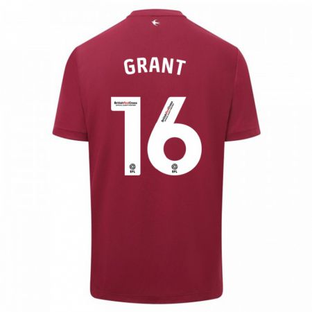 Kandiny Enfant Maillot Karlan Grant #16 Rouge Tenues Extérieur 2023/24 T-Shirt