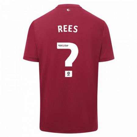 Kandiny Enfant Maillot Joe Rees #0 Rouge Tenues Extérieur 2023/24 T-Shirt