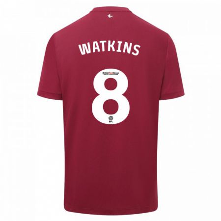 Kandiny Enfant Maillot Seren Watkins #8 Rouge Tenues Extérieur 2023/24 T-Shirt