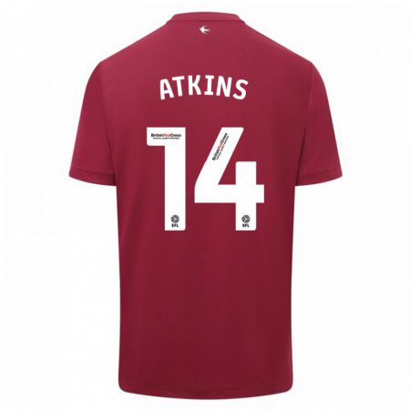 Kandiny Enfant Maillot Zoe Atkins #14 Rouge Tenues Extérieur 2023/24 T-Shirt