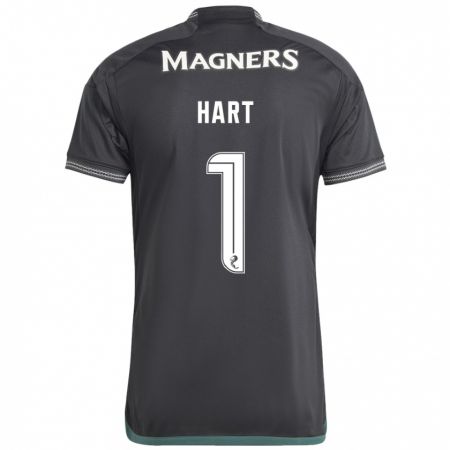 Kandiny Enfant Maillot Joe Hart #1 Noir Tenues Extérieur 2023/24 T-Shirt