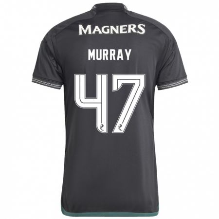 Kandiny Enfant Maillot Dane Murray #47 Noir Tenues Extérieur 2023/24 T-Shirt