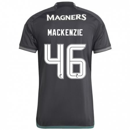 Kandiny Enfant Maillot Magnus Mackenzie #46 Noir Tenues Extérieur 2023/24 T-Shirt