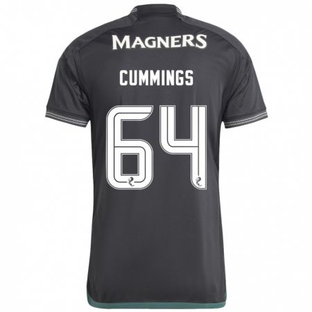 Kandiny Enfant Maillot Daniel Cummings #64 Noir Tenues Extérieur 2023/24 T-Shirt