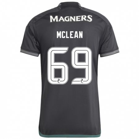 Kandiny Enfant Maillot Kai Mclean #69 Noir Tenues Extérieur 2023/24 T-Shirt