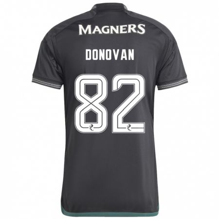 Kandiny Enfant Maillot Colby Donovan #82 Noir Tenues Extérieur 2023/24 T-Shirt