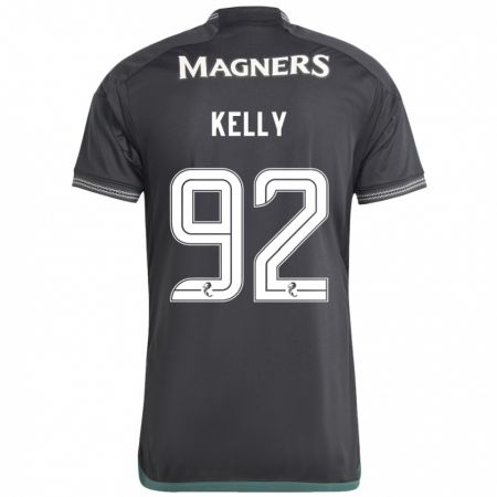 Kandiny Enfant Maillot Daniel Kelly #92 Noir Tenues Extérieur 2023/24 T-Shirt