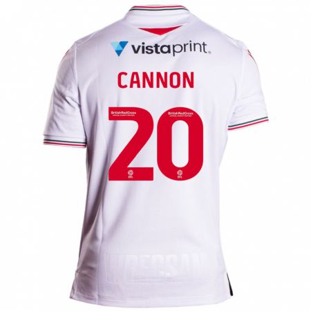 Kandiny Enfant Maillot Andy Cannon #20 Blanc Tenues Extérieur 2023/24 T-Shirt