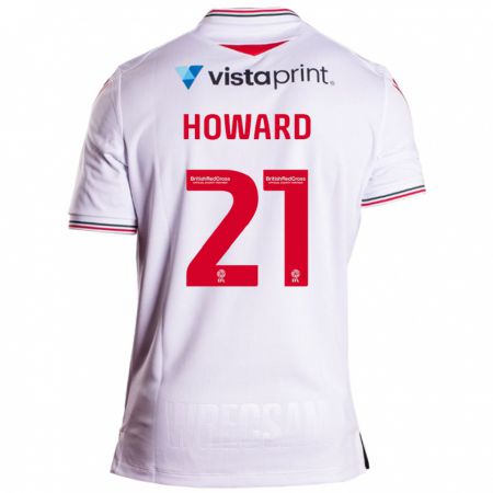 Kandiny Enfant Maillot Mark Howard #21 Blanc Tenues Extérieur 2023/24 T-Shirt