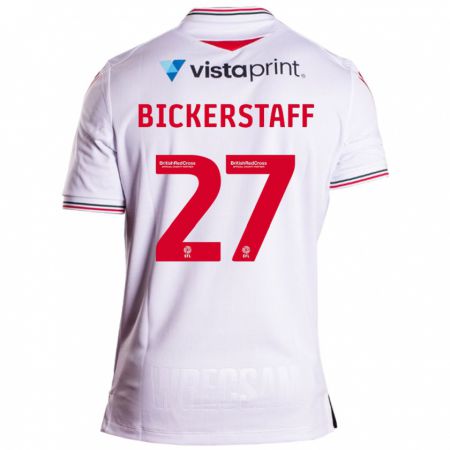 Kandiny Enfant Maillot Jake Bickerstaff #27 Blanc Tenues Extérieur 2023/24 T-Shirt