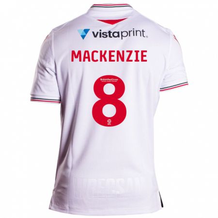 Kandiny Enfant Maillot Libby Mackenzie #8 Blanc Tenues Extérieur 2023/24 T-Shirt