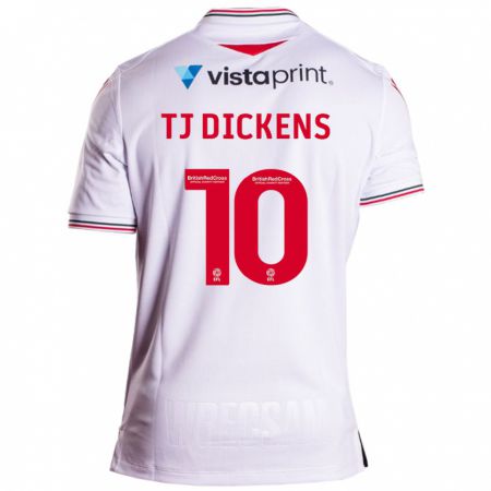 Kandiny Enfant Maillot Tonicha Tj Dickens #10 Blanc Tenues Extérieur 2023/24 T-Shirt