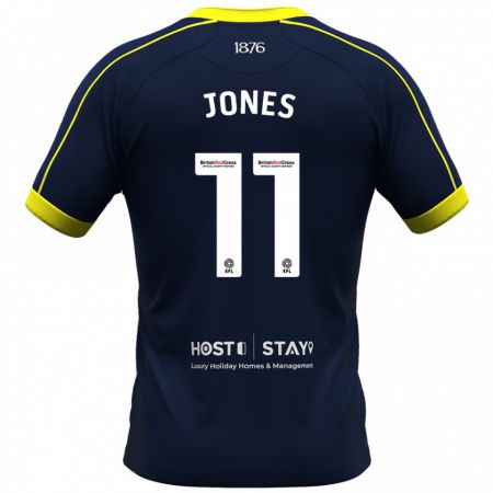 Kandiny Enfant Maillot Isaiah Jones #11 Marin Tenues Extérieur 2023/24 T-Shirt