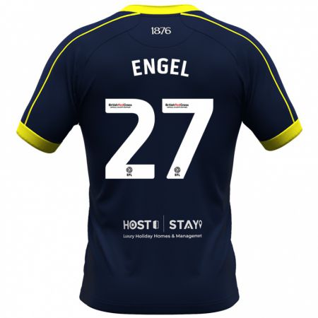 Kandiny Enfant Maillot Lukas Engel #27 Marin Tenues Extérieur 2023/24 T-Shirt