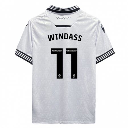 Kandiny Enfant Maillot Josh Windass #11 Blanc Tenues Extérieur 2023/24 T-Shirt