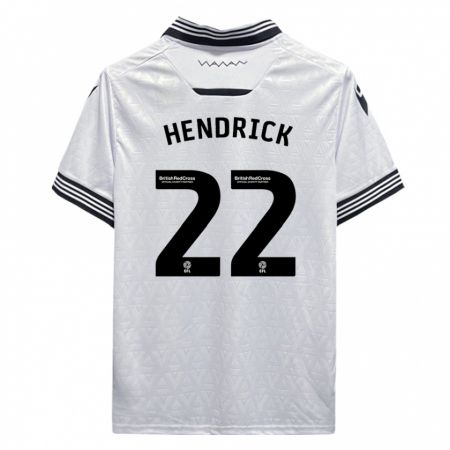 Kandiny Enfant Maillot Jeff Hendrick #22 Blanc Tenues Extérieur 2023/24 T-Shirt