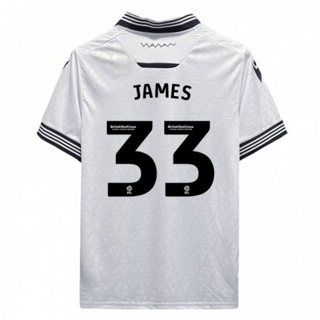 Kandiny Enfant Maillot Reece James #33 Blanc Tenues Extérieur 2023/24 T-Shirt