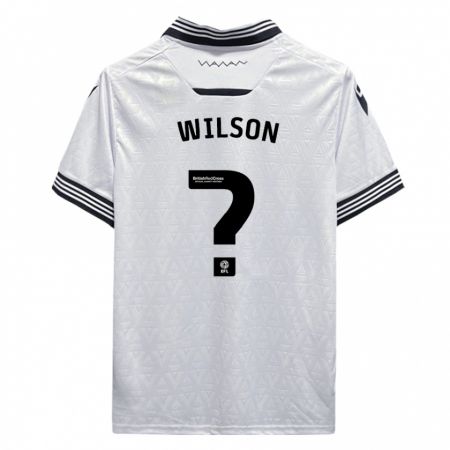 Kandiny Enfant Maillot Ryan Wilson #0 Blanc Tenues Extérieur 2023/24 T-Shirt