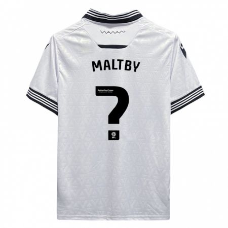 Kandiny Enfant Maillot Mackenzie Maltby #0 Blanc Tenues Extérieur 2023/24 T-Shirt