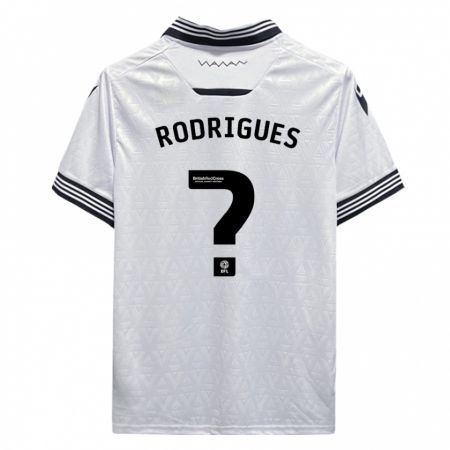 Kandiny Enfant Maillot Carlos Rodrigues #0 Blanc Tenues Extérieur 2023/24 T-Shirt