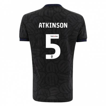 Kandiny Enfant Maillot Rob Atkinson #5 Noir Tenues Extérieur 2023/24 T-Shirt