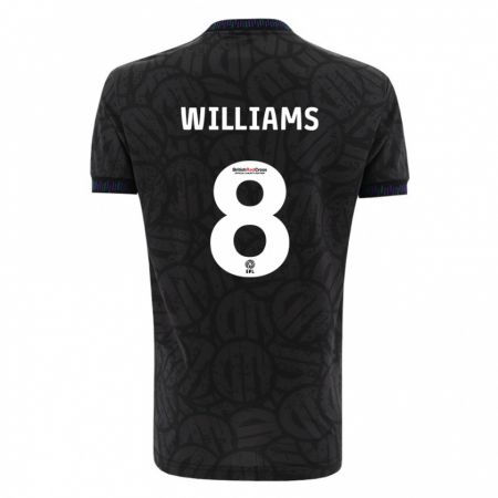 Kandiny Enfant Maillot Joe Williams #8 Noir Tenues Extérieur 2023/24 T-Shirt