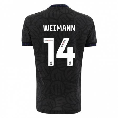 Kandiny Enfant Maillot Andreas Weimann #14 Noir Tenues Extérieur 2023/24 T-Shirt