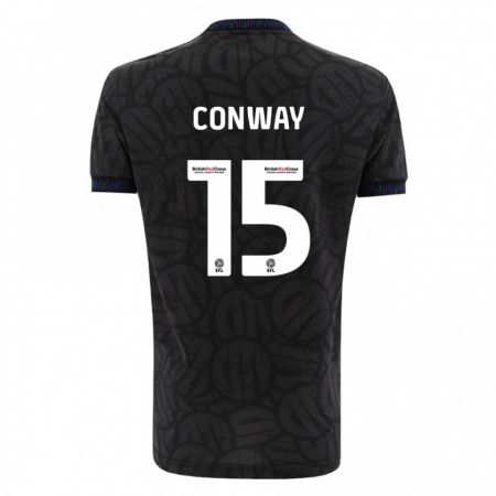 Kandiny Enfant Maillot Tommy Conway #15 Noir Tenues Extérieur 2023/24 T-Shirt