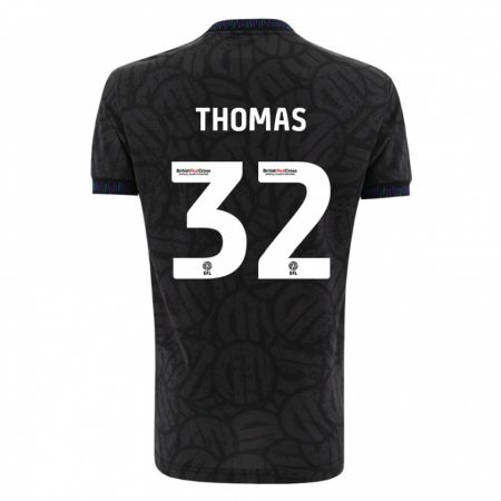 Kandiny Enfant Maillot Lewis Thomas #32 Noir Tenues Extérieur 2023/24 T-Shirt