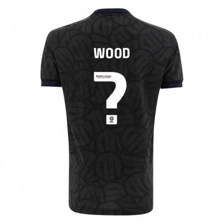 Kandiny Enfant Maillot Callum Wood #0 Noir Tenues Extérieur 2023/24 T-Shirt