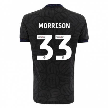 Kandiny Enfant Maillot Elijah Morrison #33 Noir Tenues Extérieur 2023/24 T-Shirt