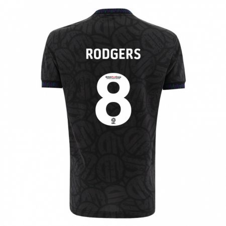 Kandiny Enfant Maillot Amy Rodgers #8 Noir Tenues Extérieur 2023/24 T-Shirt